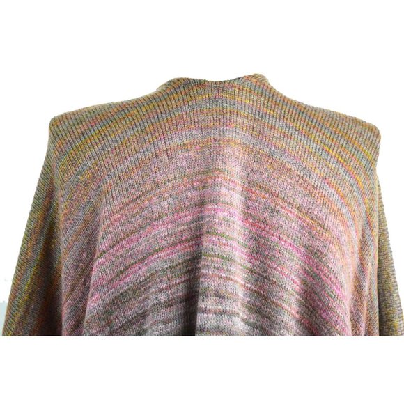 Christopher & Banks Multi Color Space Dye Ruana Poncho Sweater ONE SIZE CJ NWT - Picture 4 of 5